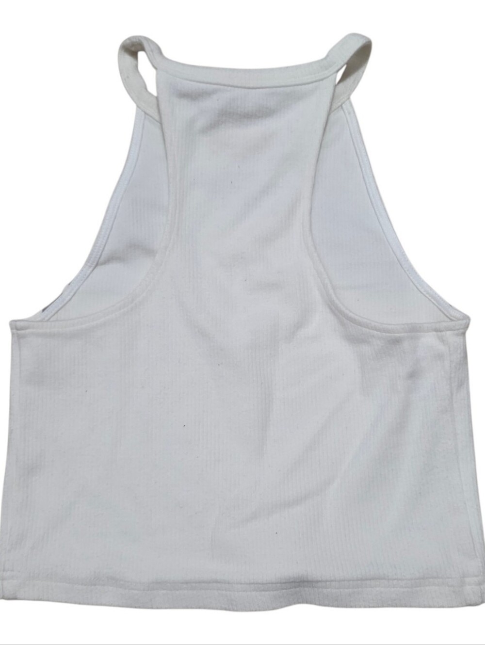 Sweet Chilling White Ribbed Cropped Top — image 3 of 3